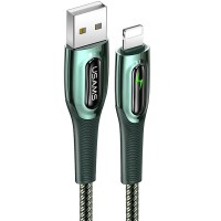Кабель Usams US-SJ469 USB - Lightning, 1.2 м, Dark Green (SJ469USB02)