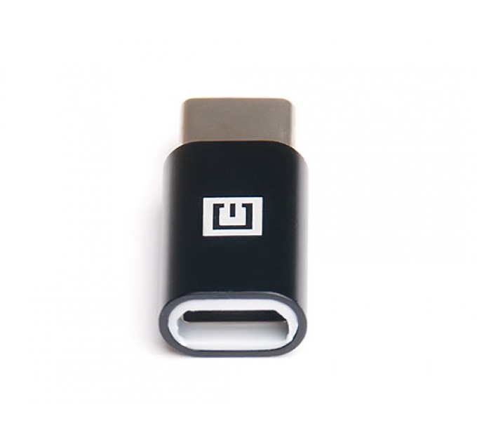 Адаптер REAL-EL micro USB - USB Type-C (F/M), Black (EL123500018)