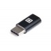 Адаптер REAL-EL micro USB - USB Type-C (F/M), Black (EL123500018)