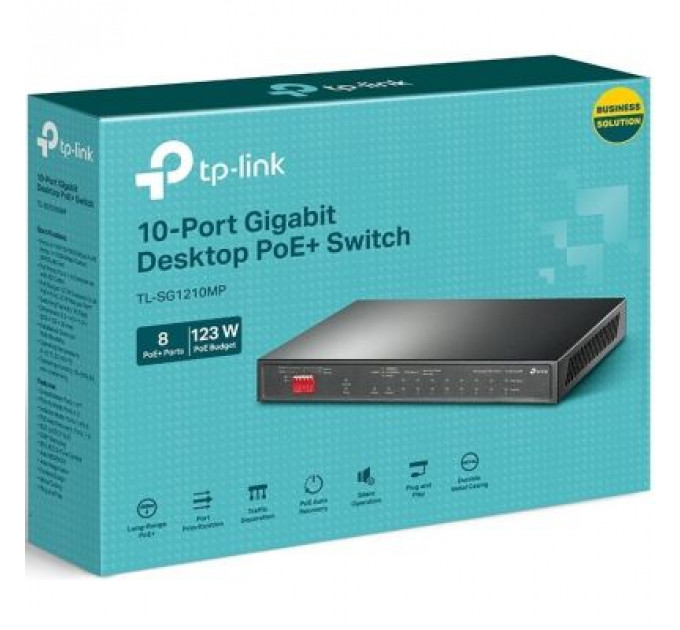 Комутатор мережевий TP-Link TL-SG1210MP