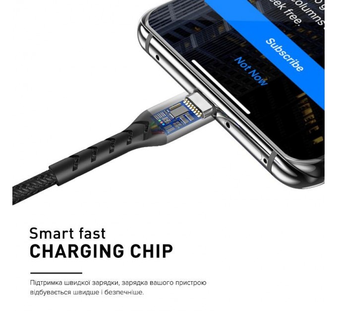 Кабель Luxe Cube Kevlar USB - micro USB (M/M), 1.2 м, білий (8886668686266)