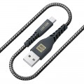 Luxe Cube Кабель Luxe Cube Kevlar USB - micro USB (M/M), 1.2 м, чорний (8886668686242)
