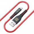 Luxe Cube Кабель Luxe Cube Kevlar USB-microUSB, 1.2м, червоний (8886998686264)
