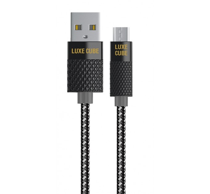 Luxe Cube Кабель Luxe Cube Premium USB - micro USB (M/M), 1 м, сірий (8886668686167)