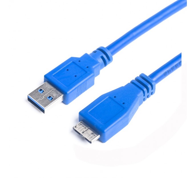Prologix Кабель ProLogix USB - micro USB Type-B V 3.0 (M/M), 1.8 м, синій (PR-USB-P-12-30-18m)