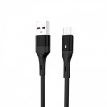SkyDolphin Кабель SkyDolphin S06V LED Smart Power USB - micro USB (M/M), 1 м, Black (USB-000559)