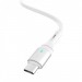 SkyDolphin Кабель SkyDolphin S06V LED Smart Power USB - microUSB 1м, White (USB-000558)