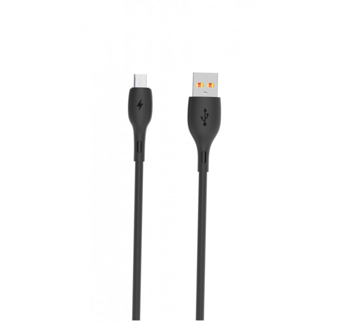 SkyDolphin Кабель SkyDolphin S22V Soft Silicone USB - micro USB (M/M), 1 м, Black (SDUSB-000607)