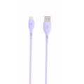 SkyDolphin Кабель SkyDolphin S22V Soft Silicone USB - micro USB (M/M), 1 м, Violet (USB-000606)