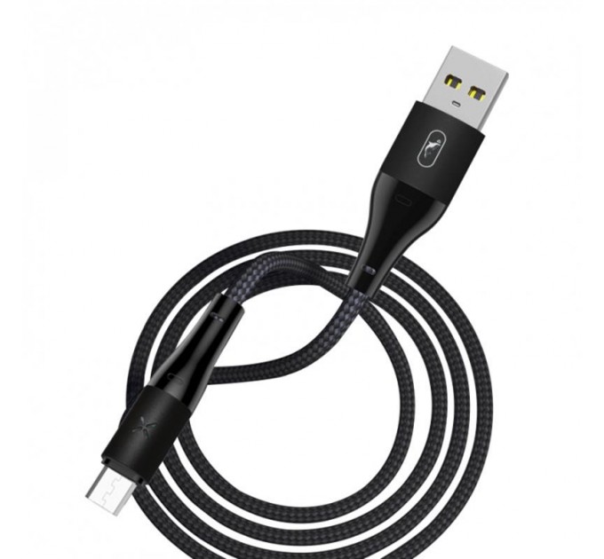 SkyDolphin Кабель SkyDolphin S49V LED Aluminium Alloy USB - micro USB (M/M), 1 м, Black (USB-000571)