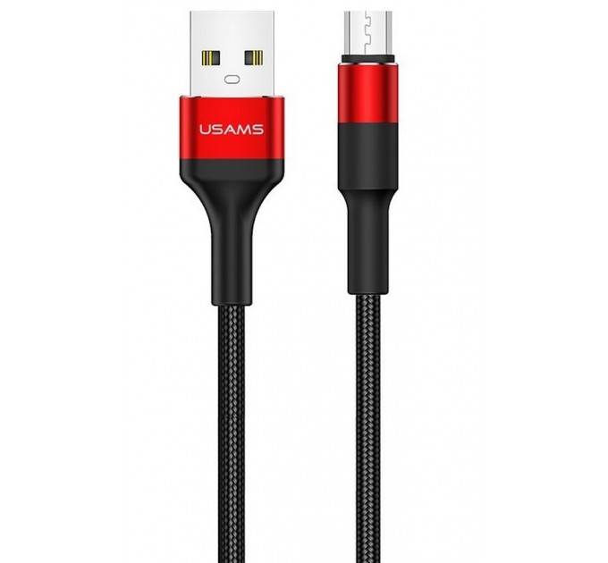 Usams Кабель Usams US-SJ224 USB - micro USB, 1.2 м, Red (SJ224USB02)