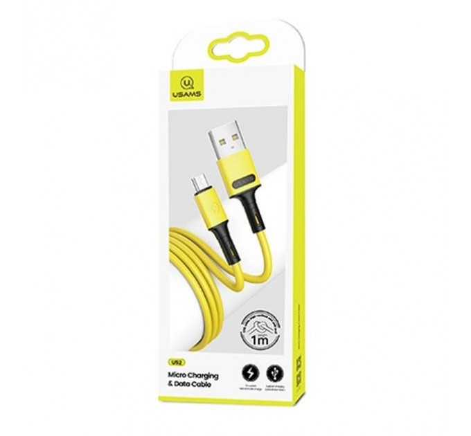 Usams Кабель Usams US-SJ435 USB - Micro USB, 1 м, Yellow (SJ435USB03)