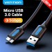 Vention Кабель Vention USB - micro USB Type-B (M/M), PVC, Round nickel-plated, 0.5 м, Black (COPBD)