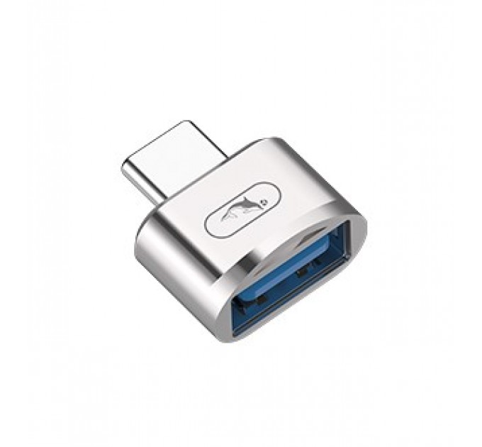 SkyDolphin Перехідник SkyDolphin OT05 Mini USB Type-C - USB (M/F), silver (SDADPT-00030)