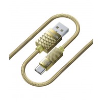 Кабель Luxe Cube Premium USB - USB Type-C (M/M), 1 м, золотистий (8889996899681)