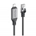 Promate КабеКабель Promate USB Type-C - RJ-45, 5 м, Black (clink-rj45)