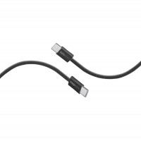 Кабель Promate USB Type-C - USB Type-C (M/M), 3 A, 60 W, 1.2 м, EcoLine-CC120 Black (ecoline-cc120.black)