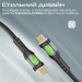Promate Кабель Promate USB Type-C - USB Type-C (M/M), 3 A, 60 W, 2 м, TransLine-CC200 Black (transline-cc200.black)