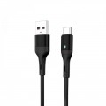SkyDolphin Кабель SkyDolphin S06T LED Smart Power USB - USB Type-C (M/M), 1 м, Black (USB-000557)