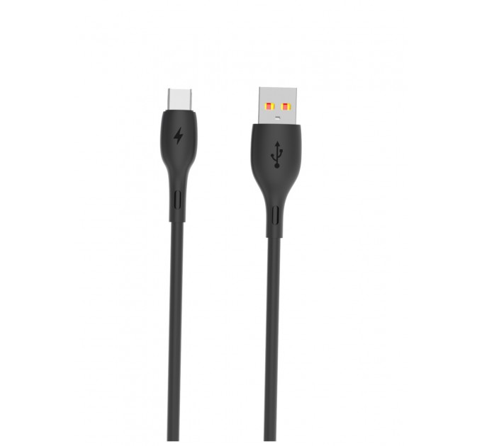 SkyDolphin Кабель SkyDolphin S22T Soft Silicone USB - USB Type-C (M/M), 1 м, Black (SDUSB-000604)