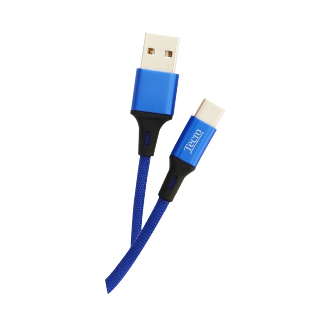 Tecro Кабель Tecro USB - USB Type-C, 1 м, синій (TC-0100BE)