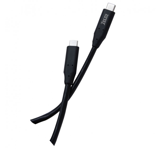 Tecro Кабель Tecro USB Type-C - USB Type-C (M/M), 1 м, чорний (TCC-3.0-0100BK)