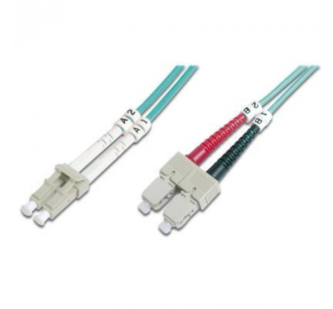 Оптичний патчкорд Digitus LC/UPC-SC/UPC,50/125,OM3,duplex,1m (DK-2532-01/3)