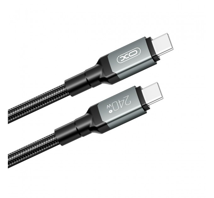 XO Кабель XO NBQ264A-CC USB Type-C - USB Type-C (M/M), 1 м, Black (NB-Q264A-CC.black)
