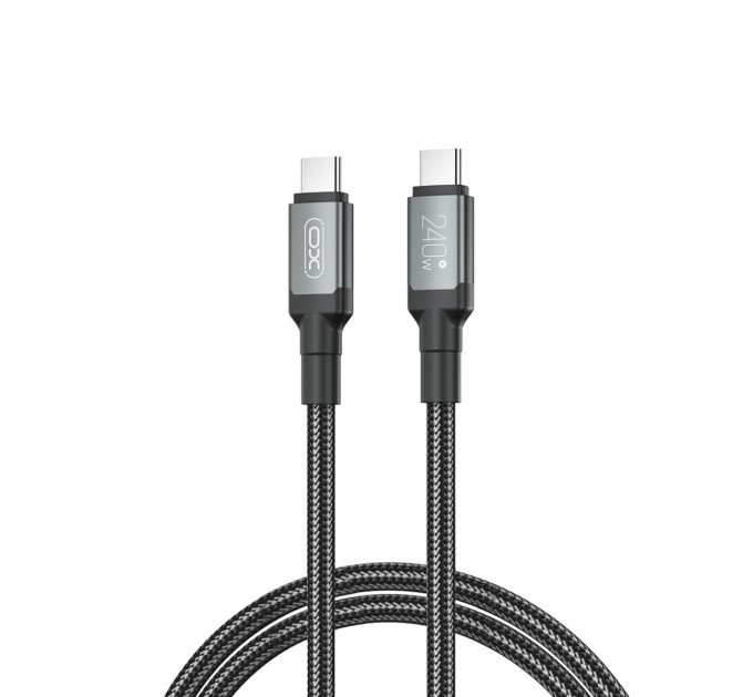 XO Кабель XO NBQ264A-CC USB Type-C - USB Type-C (M/M), 1 м, Black (NB-Q264A-CC.black)