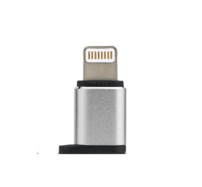 Remax Адаптер Remax Visual micro USB - Lightning (F/M) Silver (RA-USB2-SILVER)