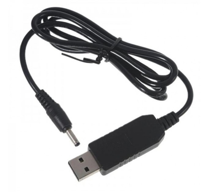 SK Кабель живлення SK USB-DC5.5mmx2.1 9V 1m Black (40002274412096.5x2.1)