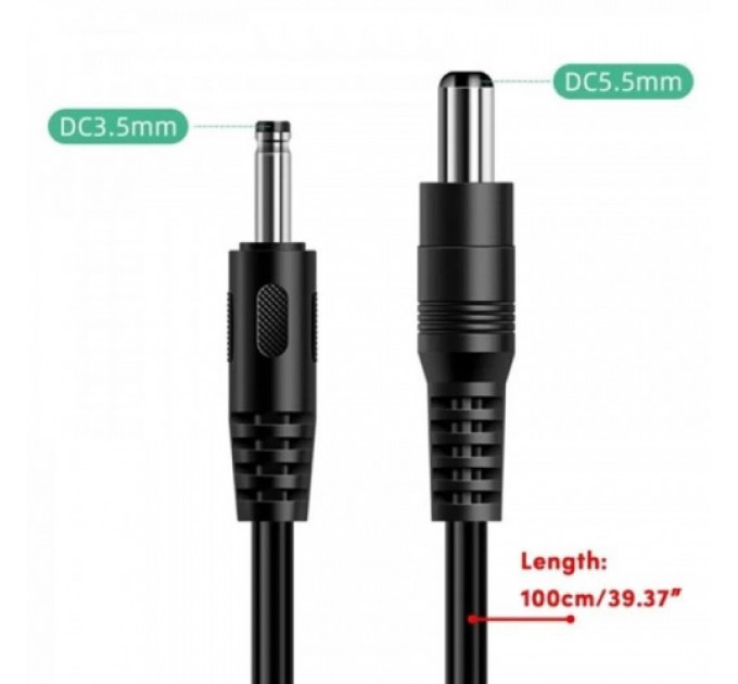 SK Кабель живлення SK USB-DC5.5mmx2.5 12V 1m Black (10050050422010585.5x2.5)