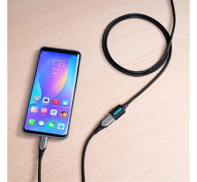 Подовжувач Vention USB - USB (M/F), 0.5 м, Black (CBHBD)