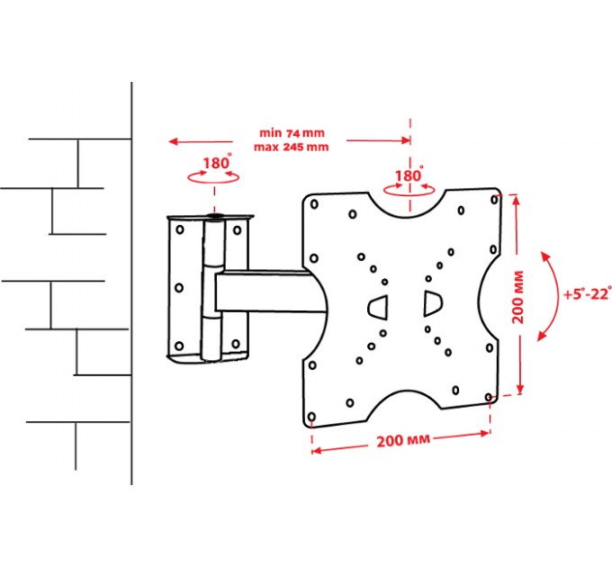 Кронштейн КВАДО К-41