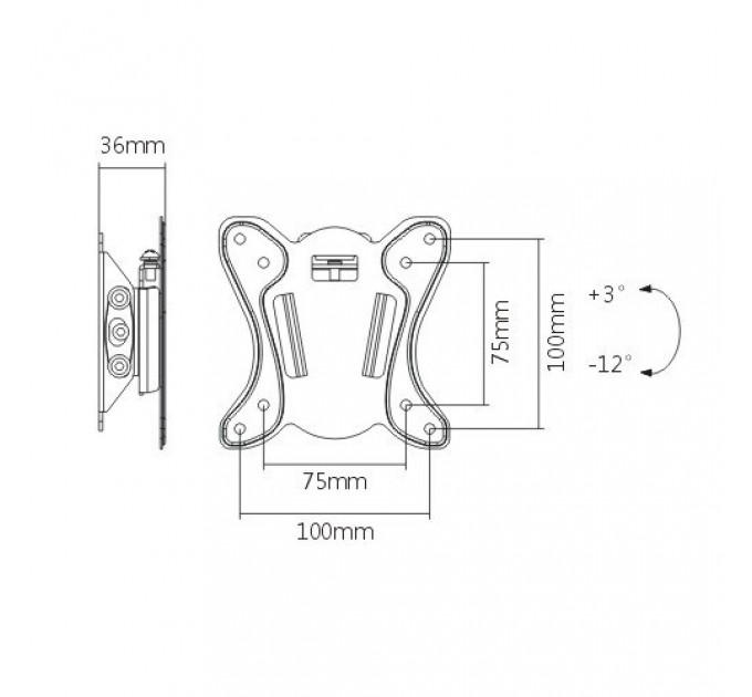 Satelit Кронштейн Satelit 15-32TILT100 (VESA100х100)