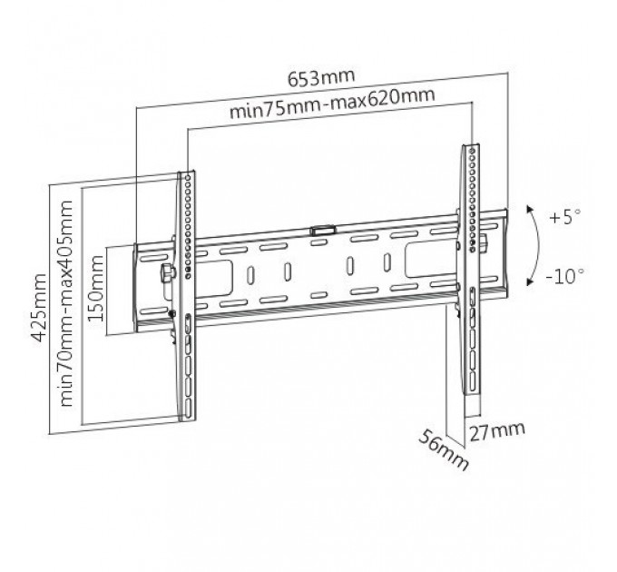 Satelit Кронштейн Satelit 39-70TILT600 (VESA600х400)