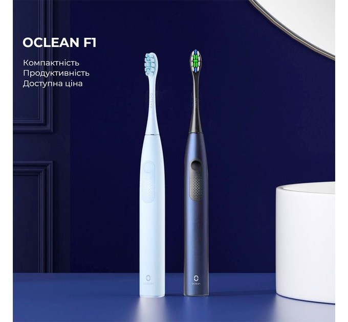 Oclean Зубна електрощітка Oclean F1 Dark Blue (Міжнародна версія) (6970810551501)