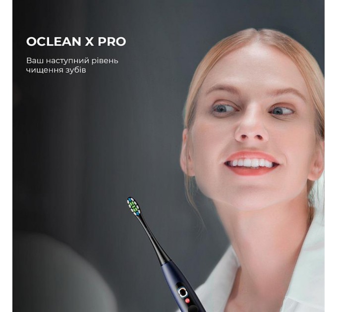 Oclean Розумна зубна електрощітка Oclean X Pro Digital Electric Toothbrush Dark Blue (6970810553482)