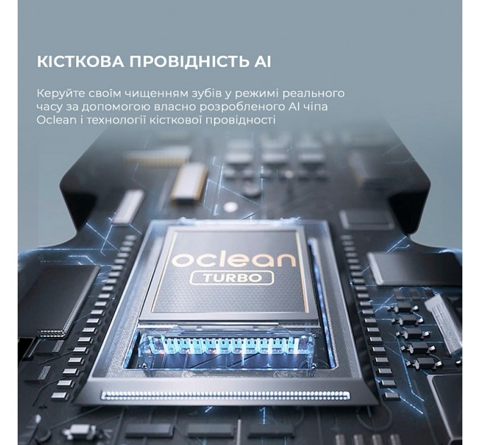 Oclean Розумна зубна електрощітка Oclean X Ultra Set Green (OLED) (6970810553505)
