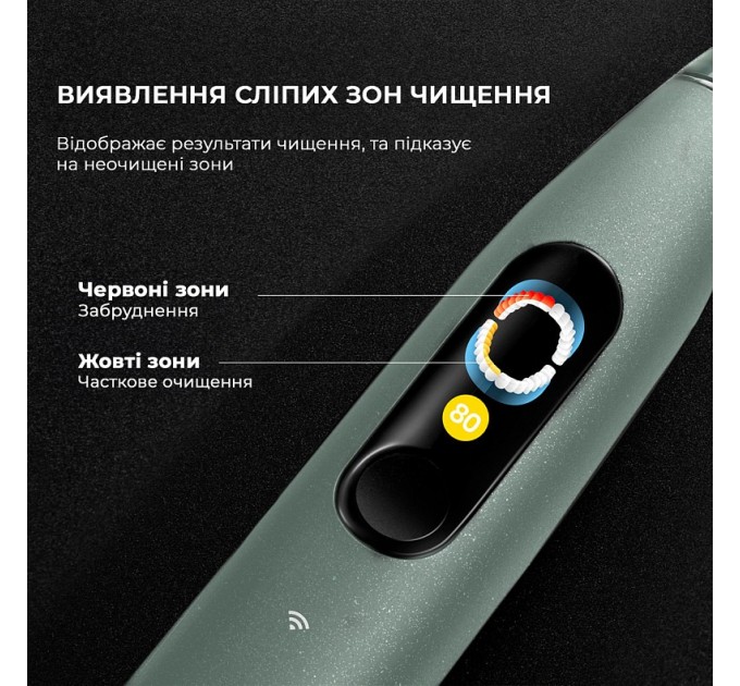 Oclean Розумна зубна електрощітка Oclean X Ultra Set Green (OLED) (6970810553505)