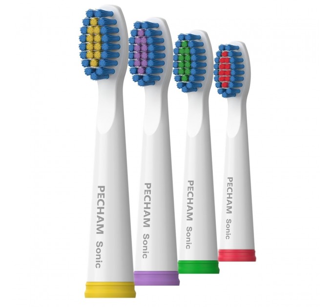 Pecham Насадки для зубної щітки Pecham Travel White (0009119080118)