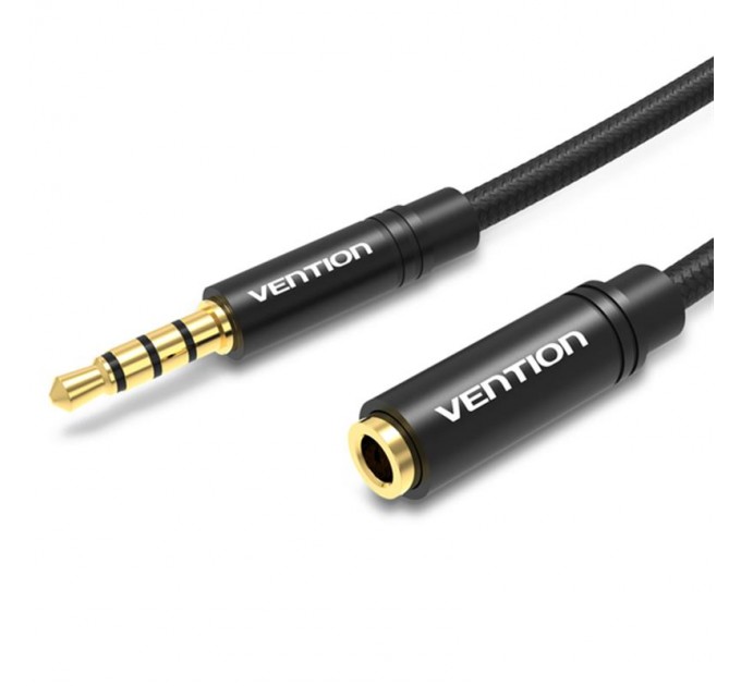 Vention Кабель Vention 3.5 мм - 3.5 мм (M/F), 2 м, Black (BHBBH)