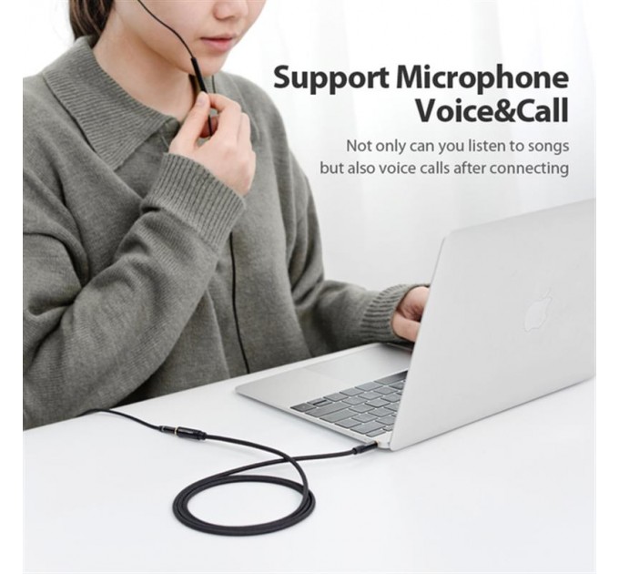 Vention Кабель Vention 3.5 мм - 3.5 мм (M/F), 2 м, Black (BHBBH)