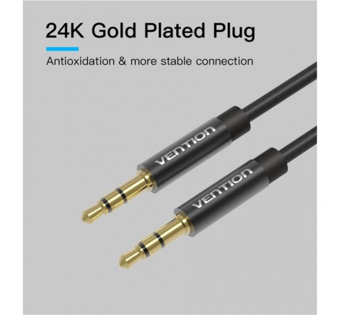 Vention Кабель Vention 3.5 мм - 3.5 мм (M/M), 3 м, Black (BAGBI)