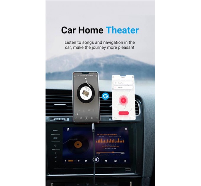 Vention Кабель Vention Audio 3.5 мм - 3.5 мм (M/M), 1 м, Metal Type, чорний/сріблястий (BAPHF)