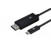 2E Кабель 2E Displayport - USB Type-C (M/M), 1 м, Black (2E-W1402)