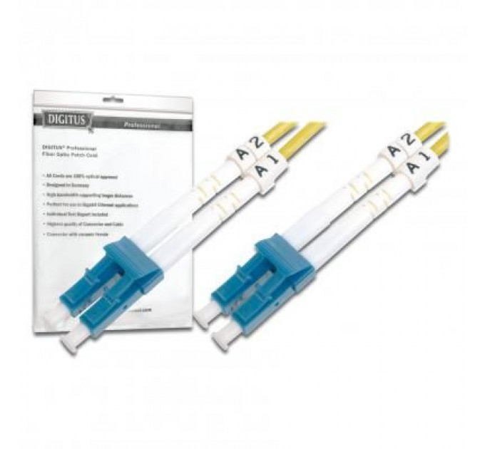 Оптичний патчкорд Digitus LC/UPC-LC/UPC,9/125,OS2(Singlemode),Duplex,10m (DK-2933-10)