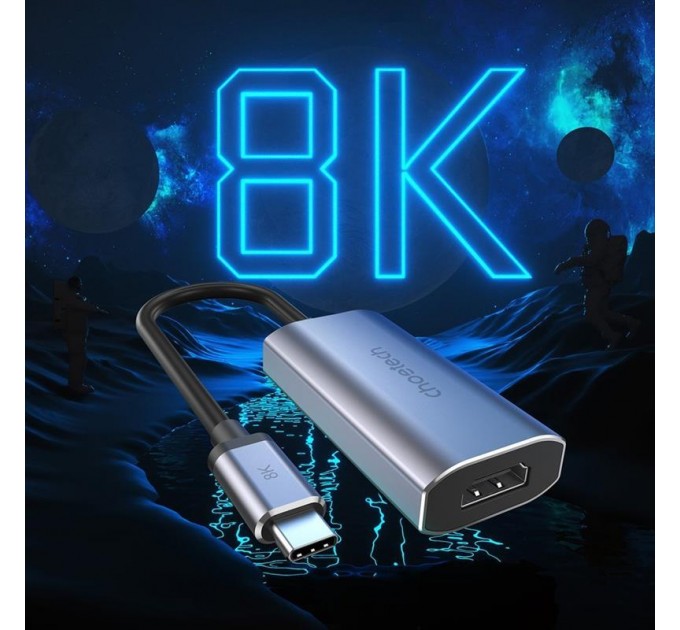 Адаптер Choetech HDMI - USB Type-C (F/M), Silver (HUB-H16)