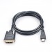 Prologix Кабель Prologix Premium HDMI - DVI V 1.3 (M/M), Single Link, 18+1, 0.5 м, Black (PR-HDMI-DVI-P-01-30-05m)