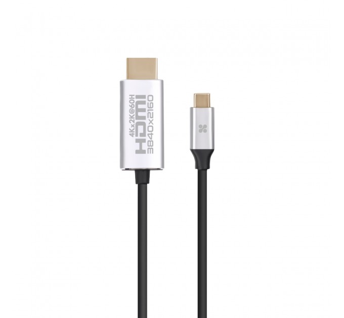 Promate Кабель Promate HDMI-USB Type-C, v2.0, 1.8 m, Grey (hdlink-60h.grey)